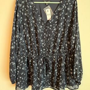 Lane Bryant NWT floral blouse